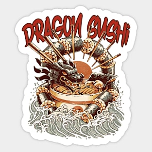 dragon sushi ramen Sticker